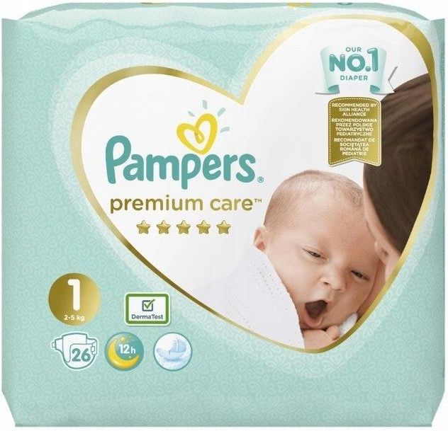 pampers premium care 1 newborn 22 sztukicena