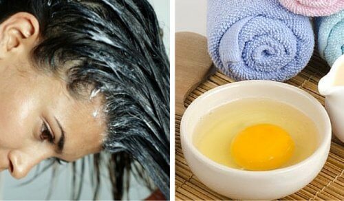 maska na włosy jajko olej rycynowy ocet jabłkowy i szampon