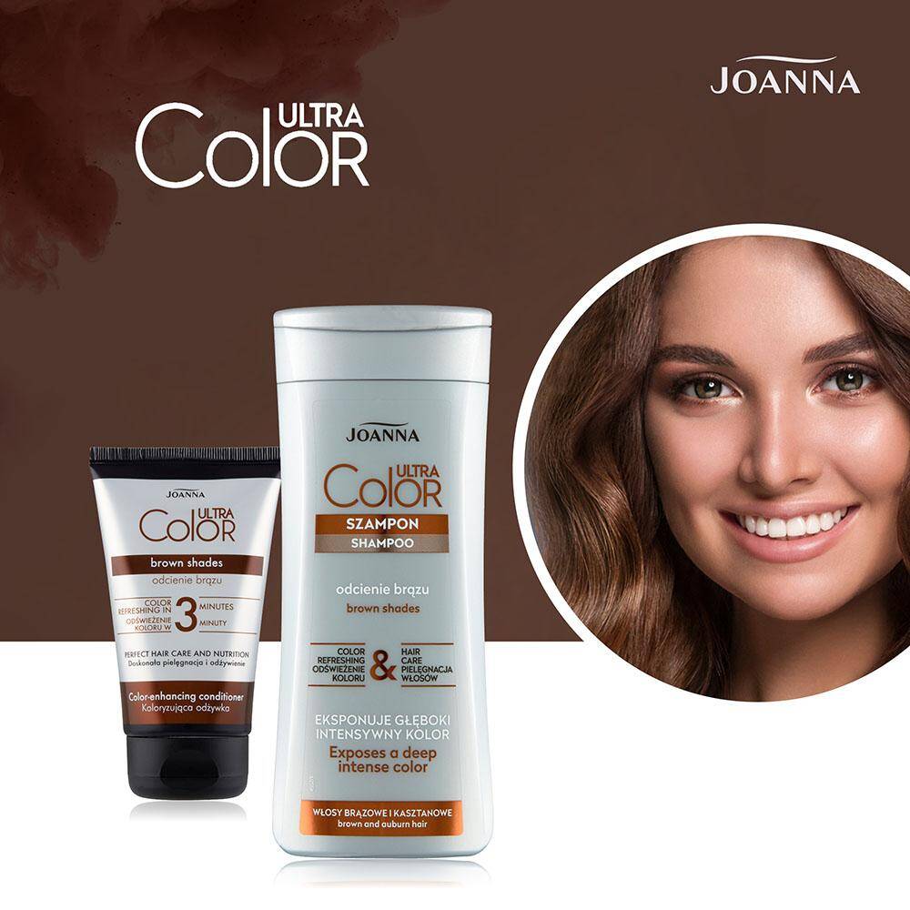 joanna ultra color brown odżywka do włosów koloryzująca