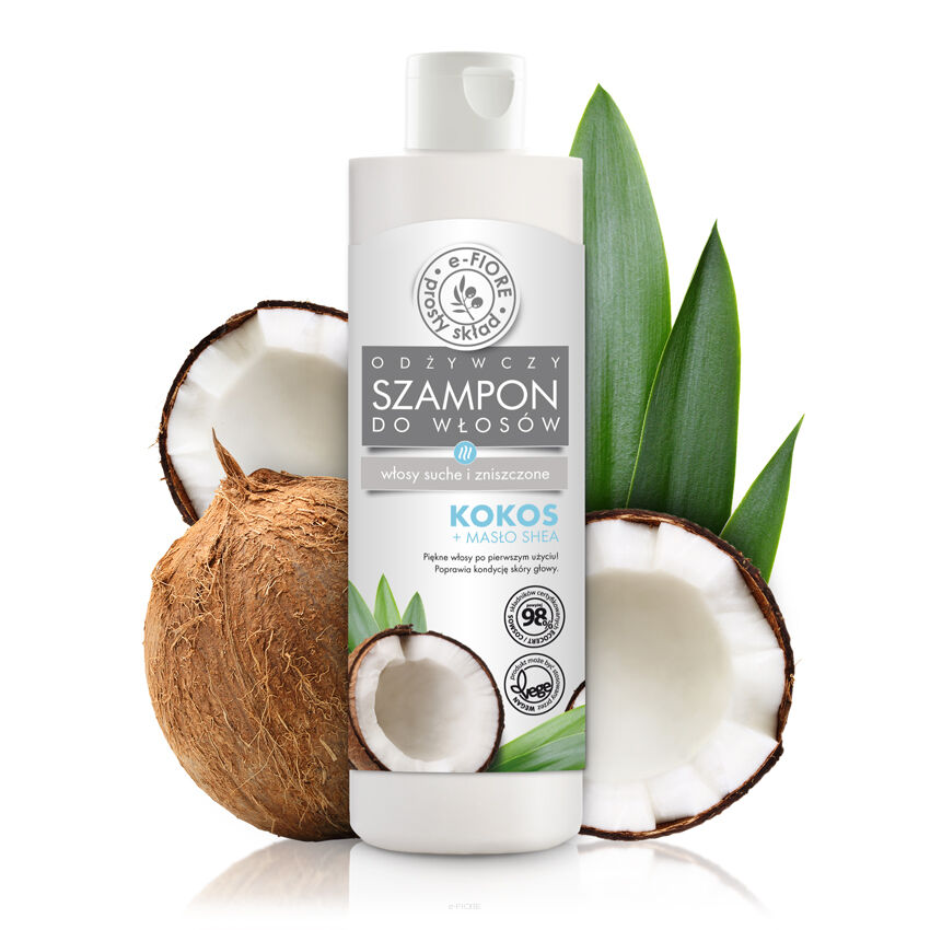 naturalny szampon kokosowy nawilżający włosy