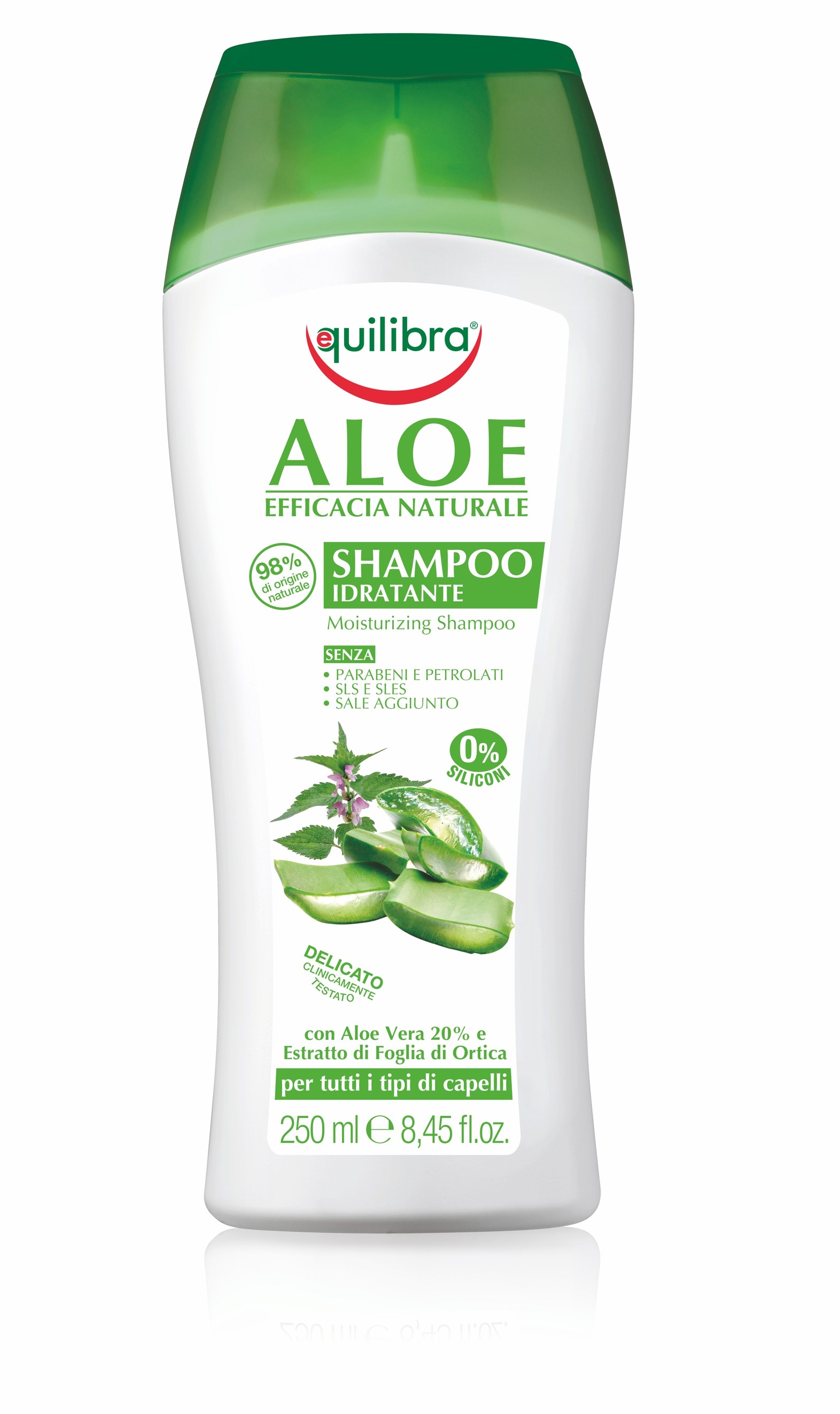 nawilżający szampon aloesowy do włosów equilibra naturale aloe