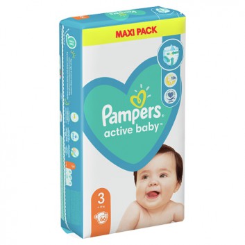 pampers active baby 3 66 szt