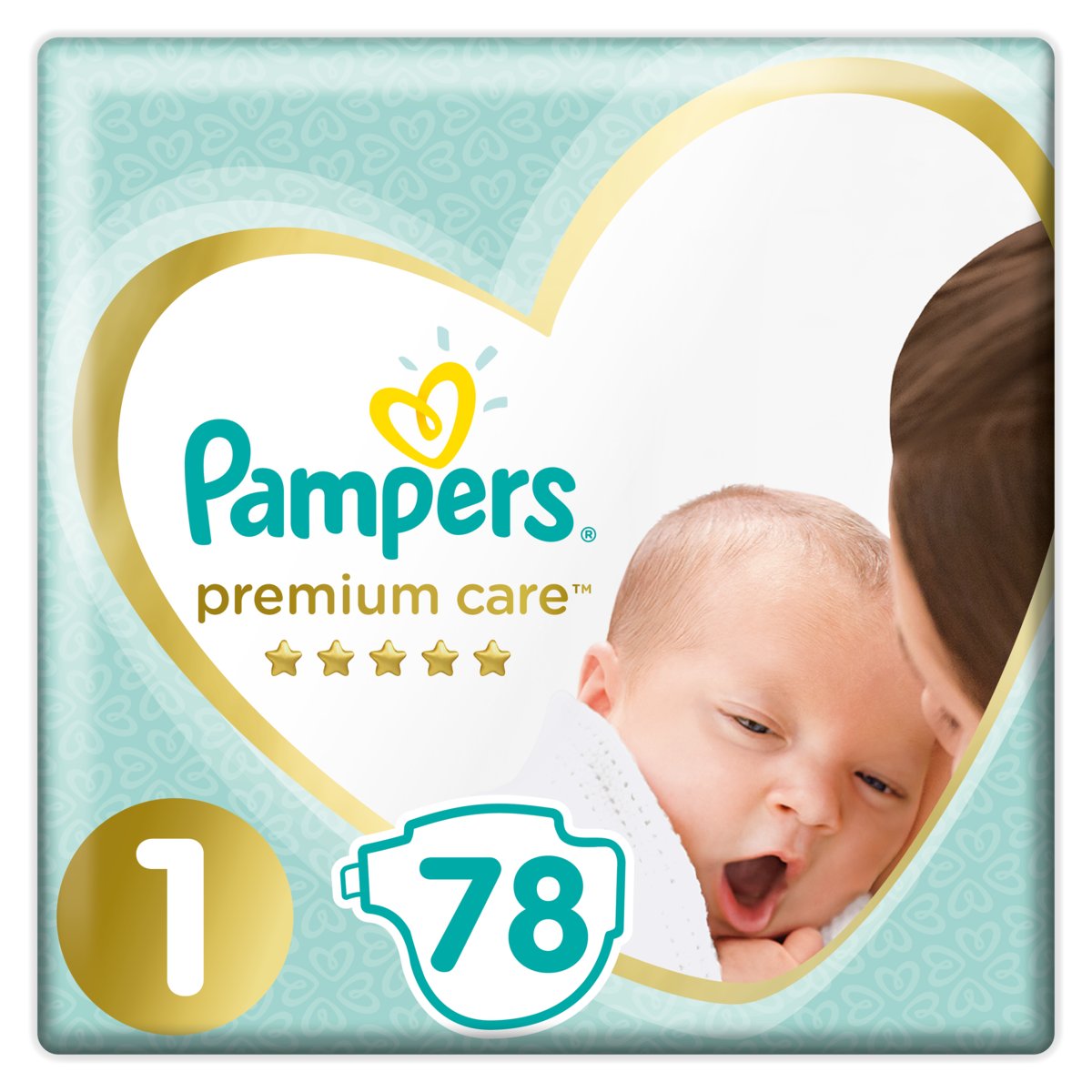 pampers premium care 1 2-5kg 88 szt