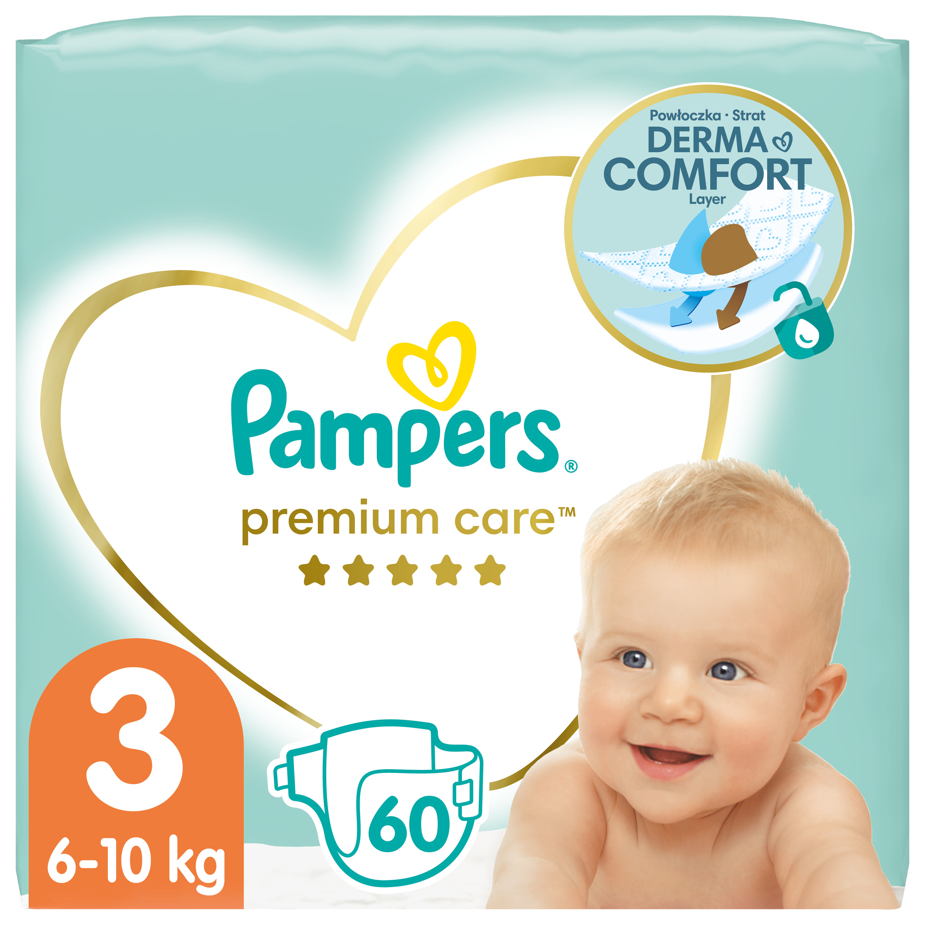 pampers premium care midi 60 szt