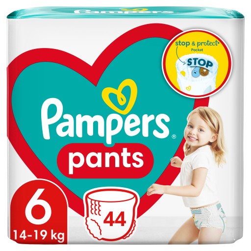 pieluchomajtki pampers premium care pants 6 44 szt