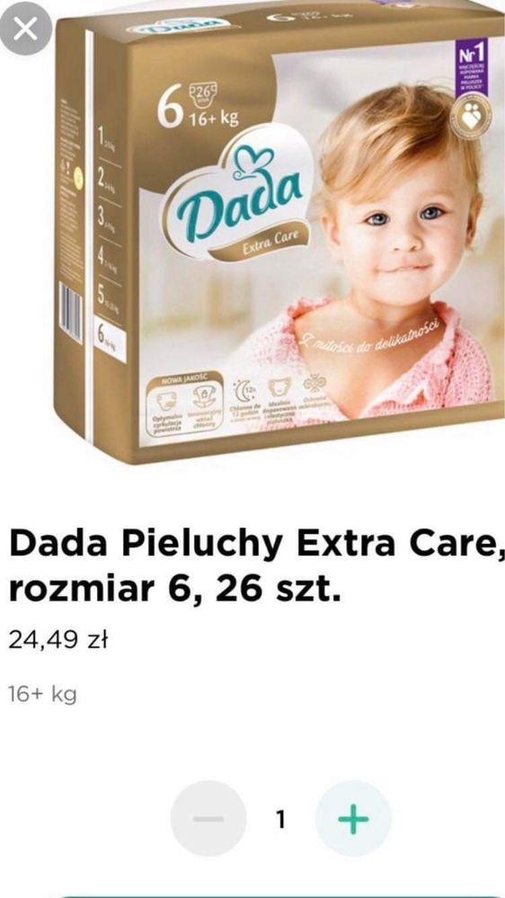 pieluchy dada 6 olx elbląg