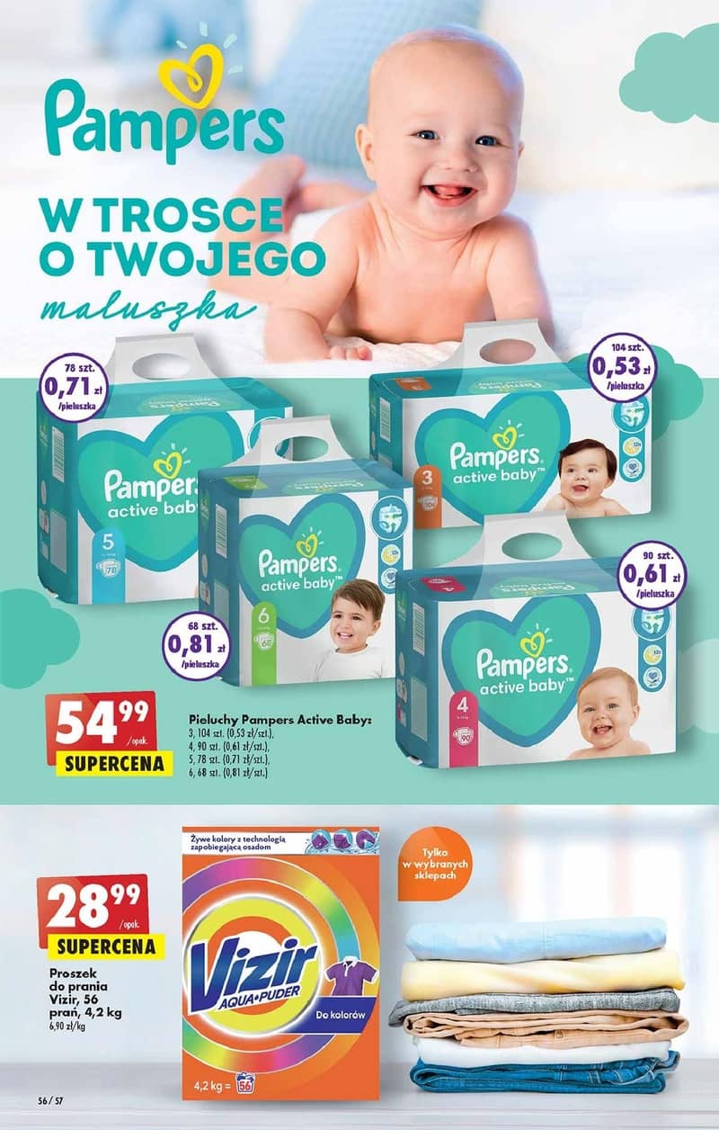 promocje pampers biedronka