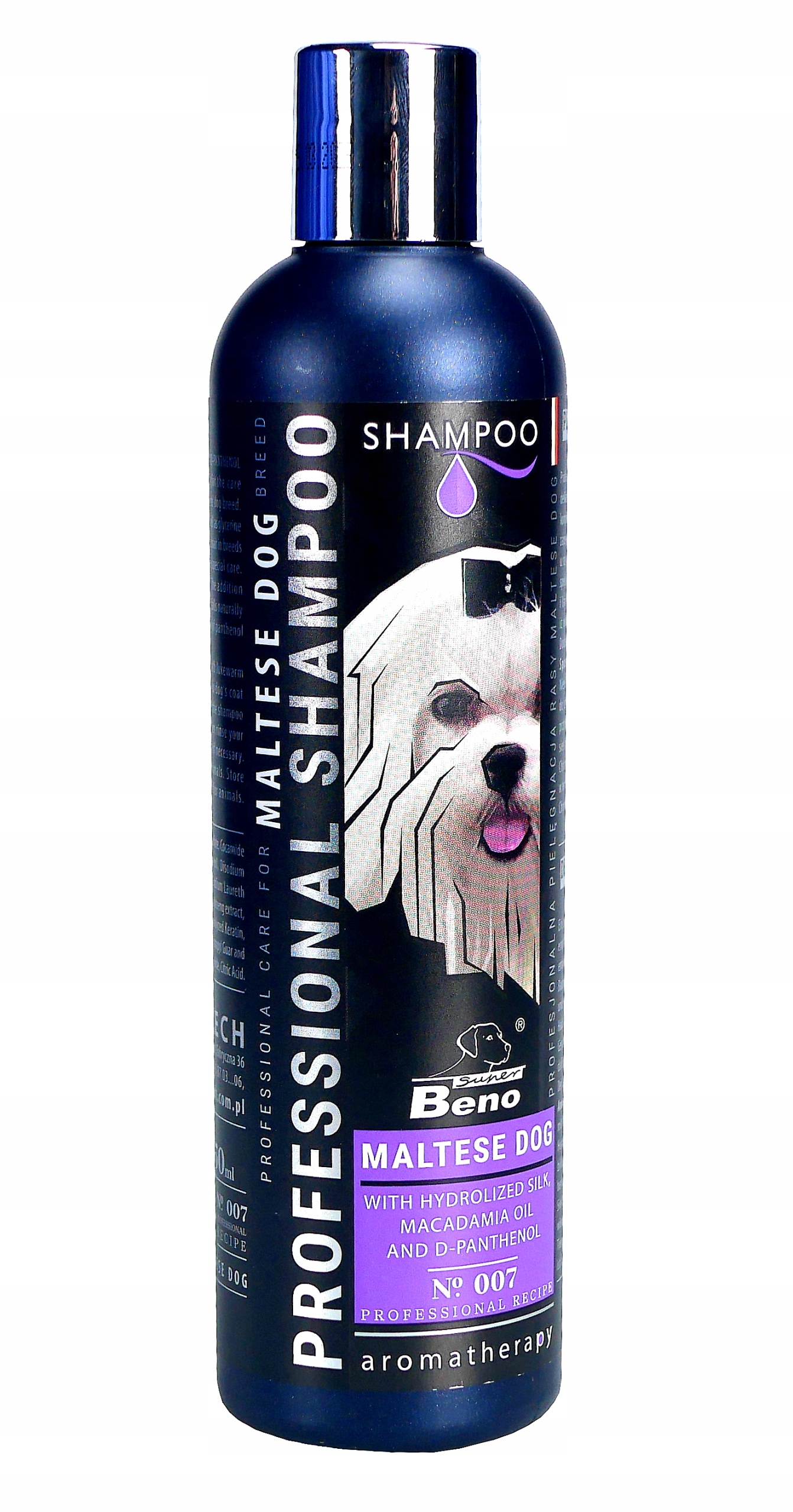 szampon fioletowy dla psów wybielający