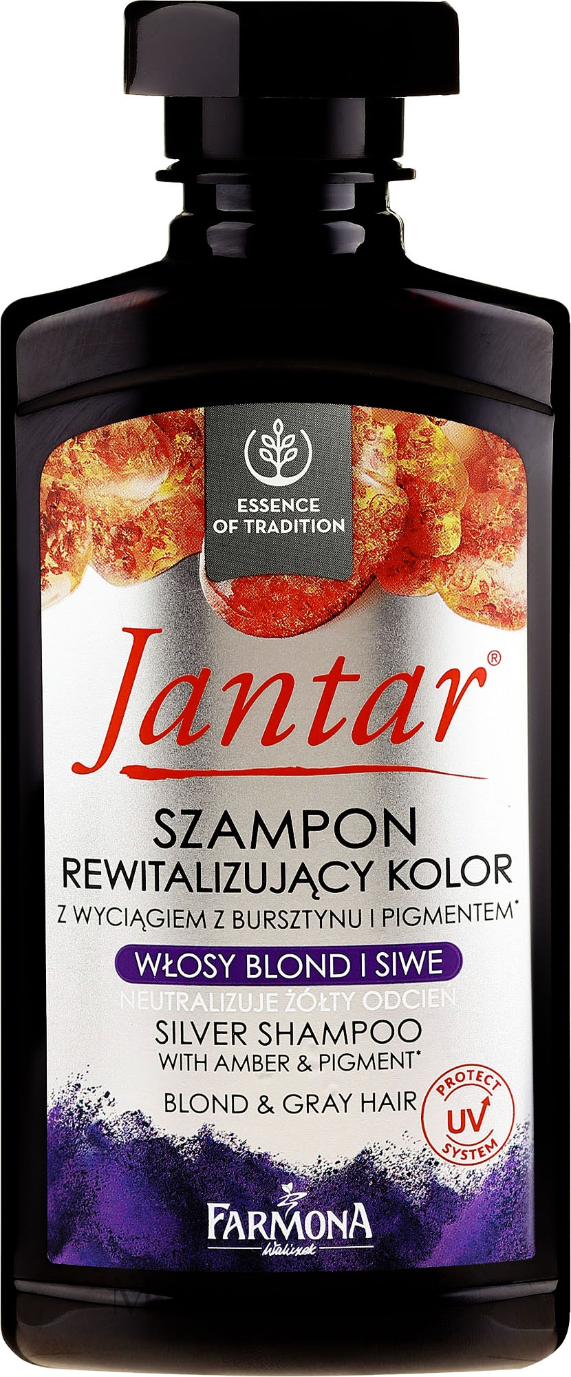 szampon jantar z wyciągiem z bursztynu